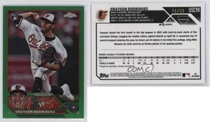 2023 Topps Chrome Update Green Refractor /99 Grayson Rodriguez #USC98 Rookie RC