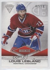 2011-12 Panini Titanium Draft Position Number /18 Louis Leblanc #114 Rookie RC