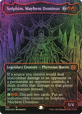 Solphim, Mayhem Dominus *Oilslick Foil* - ONE-BF - NM - Magic The Gathering MTG