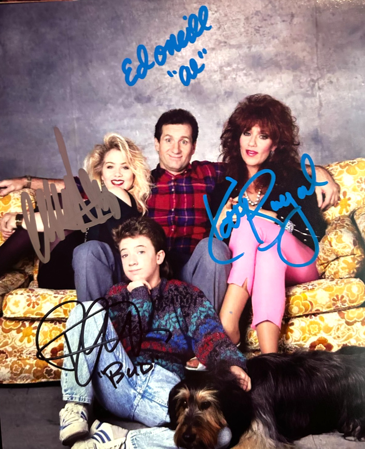 MARRIED WITH CHILDREN Cast x4 (Al Bundy) Signed 8x10" Authentic Autographs w/COA