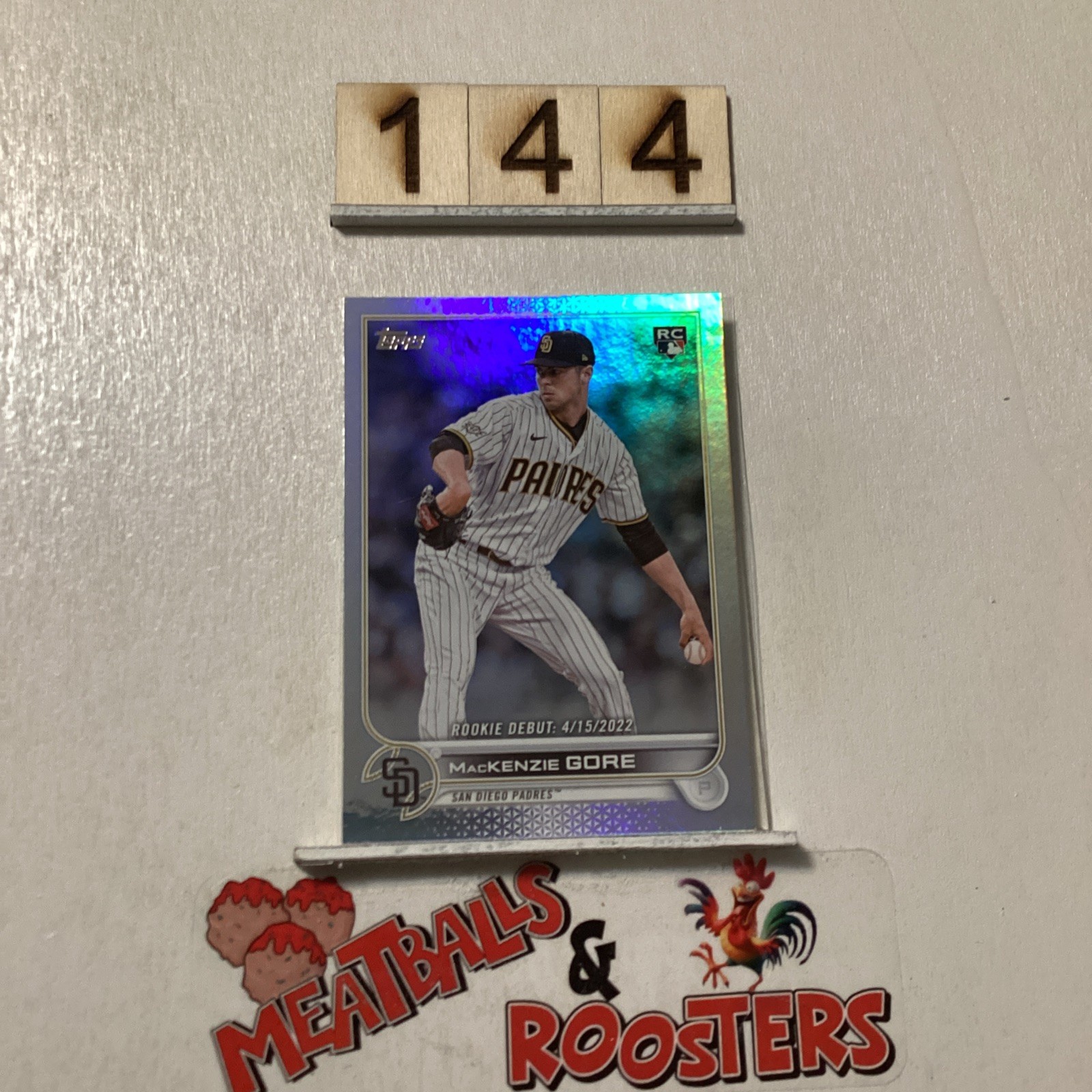 2022 Topps Update MacKenzie Gore #US294 Rookie Rainbow Foil