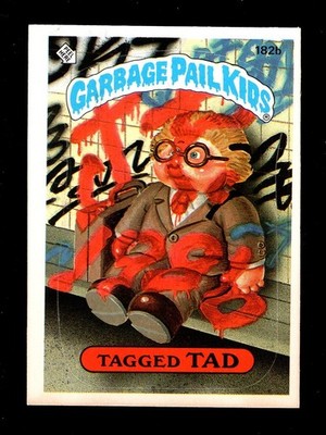 1986 TOPPS GARBAGE PAIL KIDS SERIES 5 182B TAGGED TAD 2A