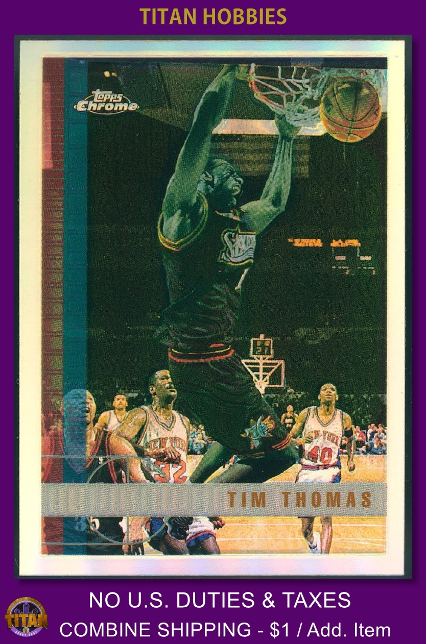 1997-98 Topps Chrome REFRACTOR ROOKIE #114 Tim Thomas REFRACTOR RC