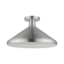 Livex Lighting - Geneva - 1 Light Semi-Flush Mount In Urban Style-8.75 Inches
