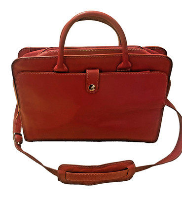 Lodis Audrey Brera Genuine Leather Red Briefcase