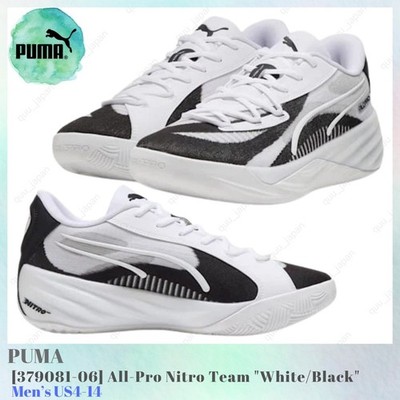 Puma All-Pro Nitro Team White Black 379081-06 Men's US4-14 NEW