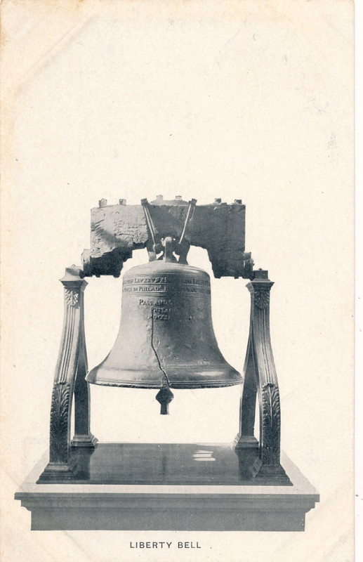 LIBERTY BELL. PHILADELPHIA, PA. PENNSYLVANIA. UDB.