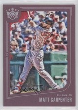 2019 Panini Diamond Kings Plum Framed Matt Carpenter #73 0c2