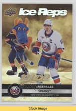 2023 Upper Deck MVP Ice Reps Gold Anders Lee Sparky The Dragon #IR-12 READ 0p6