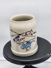 PAIR MBB Helicopter Stein Beer Mugs Kawasaki BK 117 Euro copter B0 105 0.5L