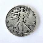 1943 Liberty Walking Half Dollar Circulated Halve Dollar 50 Cent Coin