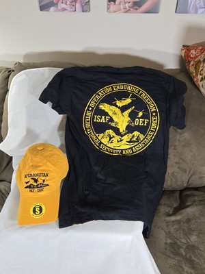 Operation Enduring Freedom * International Security Assistance Force, Cap & Tee.