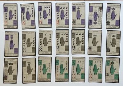HANDKARTENSPIEL BACK MOIRÉ FORTUNE TELLING CARDS