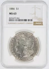 1886 Morgan Silver Dollar NGC MS63 S$1 Philadelphia Minted No Reserve
