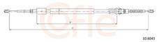 Bremsseil Seilzug Feststellbremse COFLE 92.10.6043 für PEUGEOT 307 3A CC 3B 3E 1