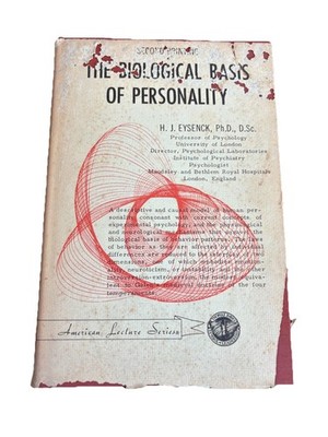 The Biological Basis of Personality Second Printing (1970) HCDJ by H.J. Eysenck
