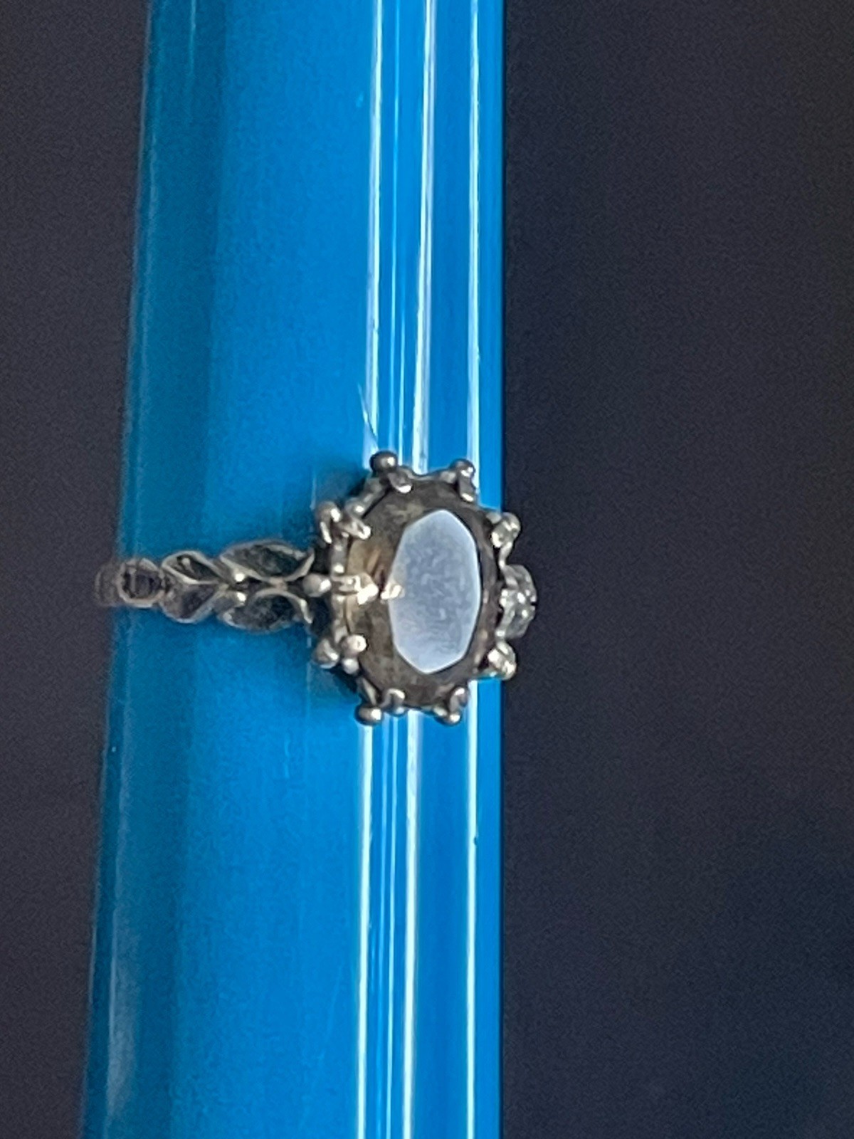 Edwardian Bernard Instone? Solid Silver Ring Sz L… - image 3