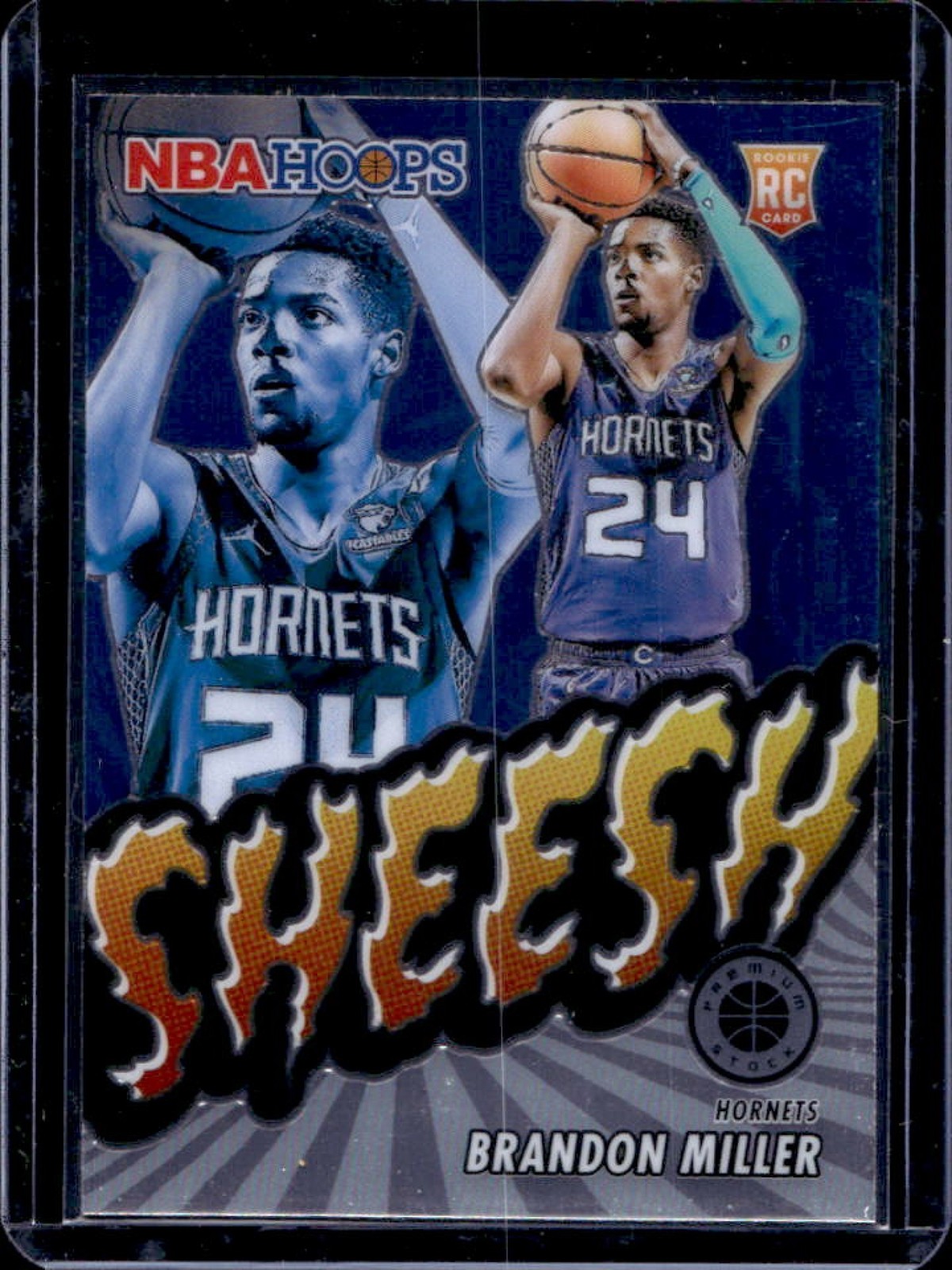2023-24 Hoops Premium Stock Brandon Miller Sheesh RC #25 Hornets