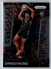 2025 Panini Prizm WNBA #12 Dominique Malonga Fireworks