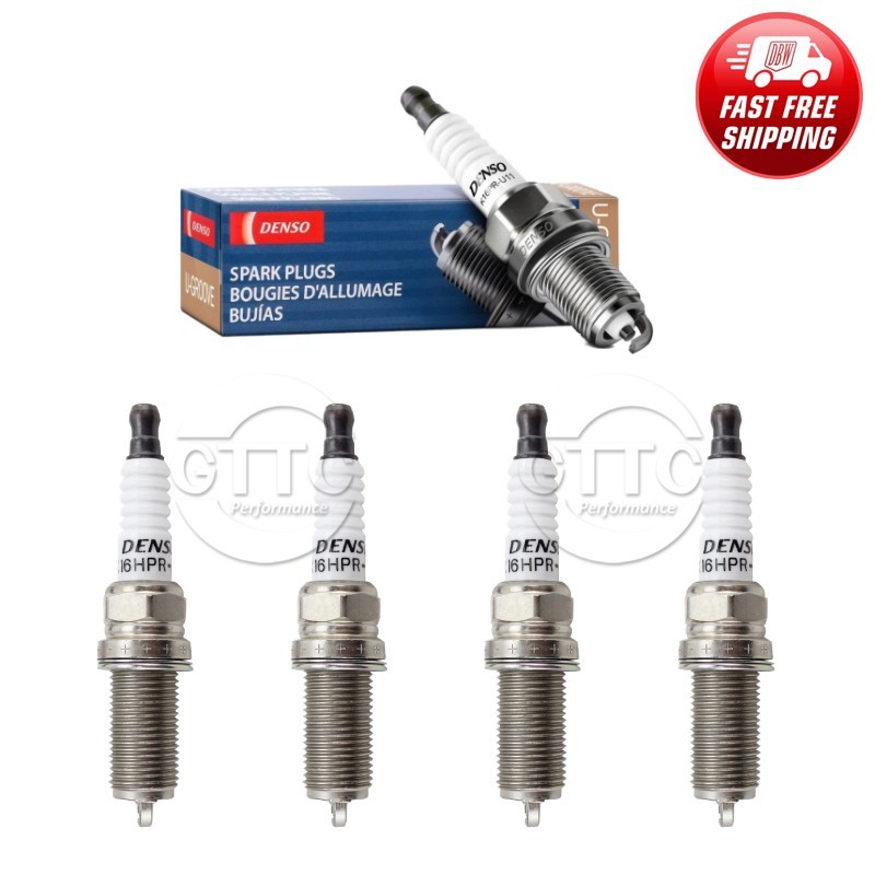 Genuine DENSO U-Groove Conventional Spark Plug 4PCS for Chrysler/ Nissan/ Toyota