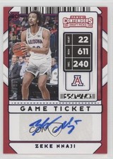 2020 Contenders Draft Picks Sticker Game Ticket Blue 46/99 Zeke Nnaji Auto 0ja4