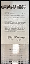 Brother Knit King Knitting Machine Punch Card Fairisle Pattern Card