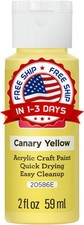 Canary Yellow, Acrylic Paint in Assorted Colors 2-Ounce , 20586