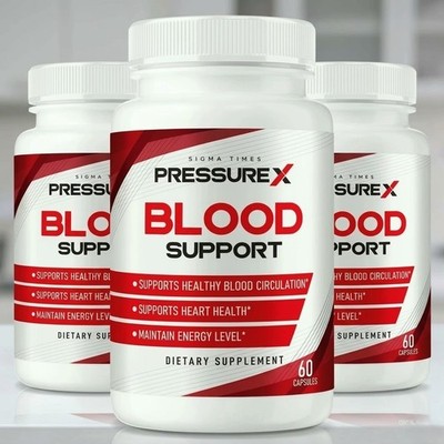 Pressure X Blood Support Pills to Balance Blood Levels 60 caps, FS! | Pack of 3