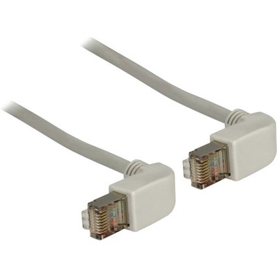 Delock 83510 RJ45 Netzwerkkabel, Patchkabel CAT 5e S/FTP 0.50 m Grau  1 St.