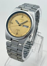 Seiko 5 6319-601A Automatic Men's Wristwatch Day Date Vintage Japanese
