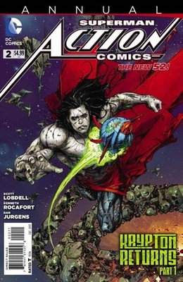 Action Comics (2011) ANNUAL #   2 (9.0-VFNM) Krypton Returns Pt. 1 2013