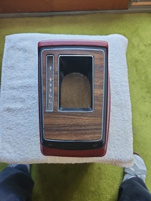 GM  PONTIAC? SUNBIRD? Automatic Shift Bezel Red And Black Also Woodgrain #365615