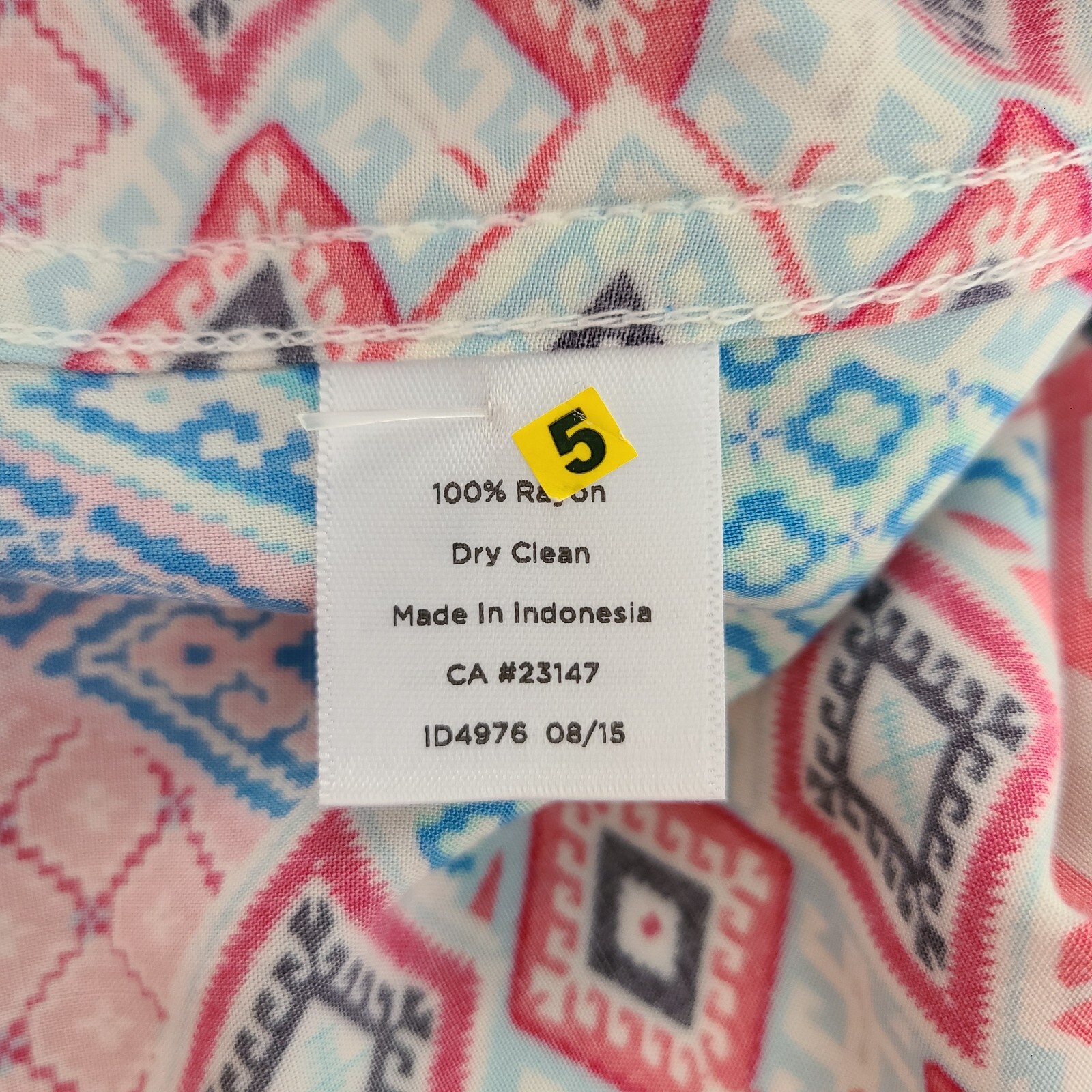 Talbots Womens Medium Colorful Patchwork Button H… - image 12