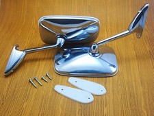 Chrome Fender&Door Mirrors L/R Volvo 240 Series 242L,DL,GT, 244DL,GL, 245L,DL