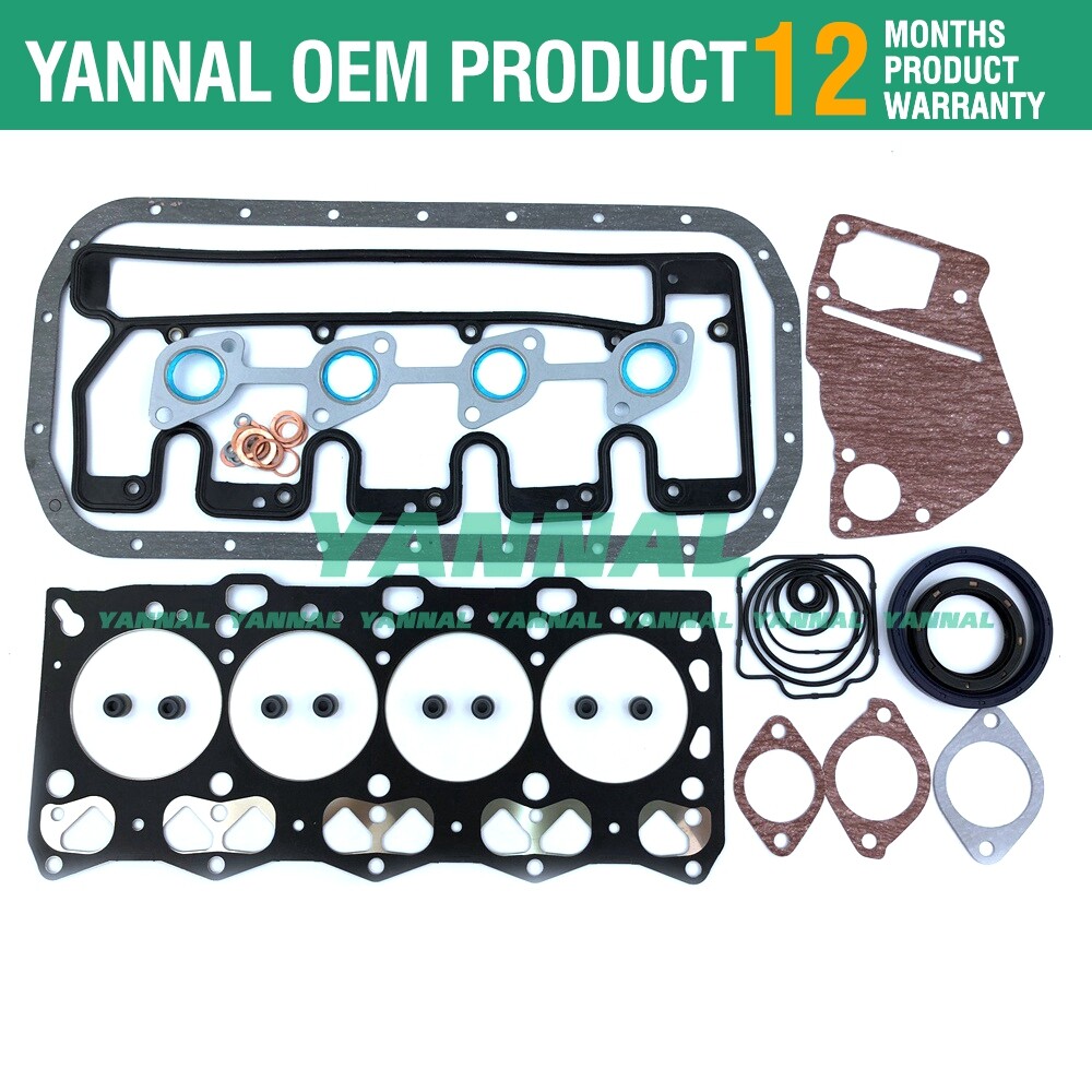 4LE1 full head gasket set kit for Isuzu engine Hitachi JCB