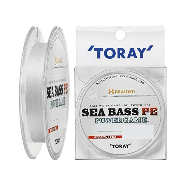 Toray. Sea Bass Pe. Power Game. 8 Braided. 22lb 150m. JP