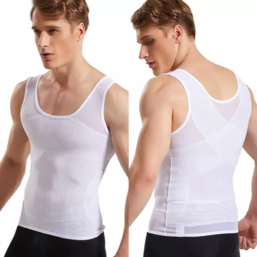 Corsetto superiore uomo miglior dimagrante body shaper trimmer controllo pancia serbatoio cintura maschio - Foto 18 di 31
