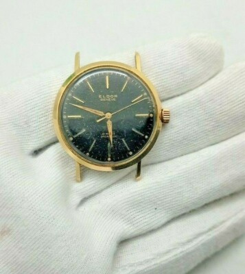 ELDOR Genf 21 Rubis Mechanisches Uhrwerk 370-18 50-60er Jahre vergoldet 