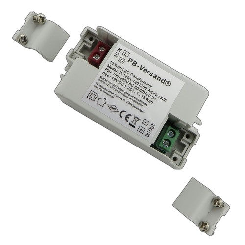 Mini LED Trafo 15 Watt 12V DC Netzteil Treiber Transformator Driver Leuchmittel - Bild 3 von 5