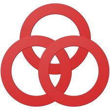 3Pcs 427BP Flush Valve Seal For Mansfield 210 And 211 Toilet Repairs Red