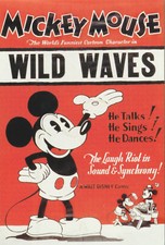 ✪ MICKEY MOUSE Wild Waves, Disney FILM-POSTKARTE/ANSICHTSKARTE NEU