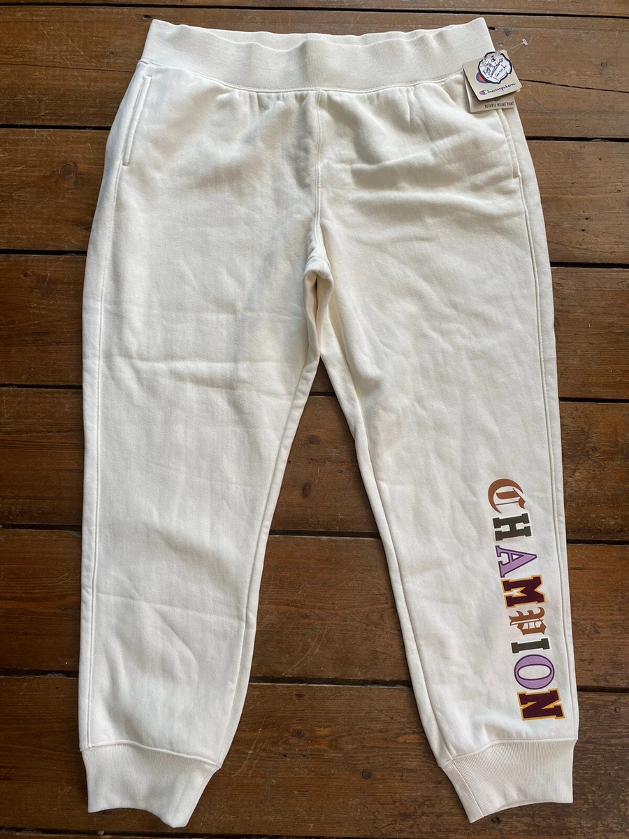 NWT Champion Reverse Weave Jogger Sweatpants XXL Off White Old