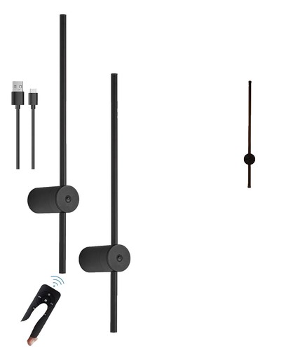 Battery Operated Wall Sconces with Remote Control, Dimmable Wall
