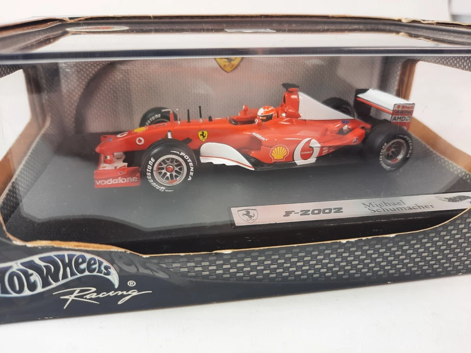 Hot Wheels Ferrari F2002 #1 Michael Schumacher World Champion 2002 1/43 54618 - Immagine 2 di 3