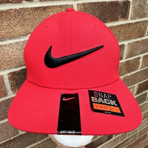 Nike Baseballkappe 1 GRÖSSE Druckknopflasche rot & schwarz - verstellbar - Bild 2 von 5