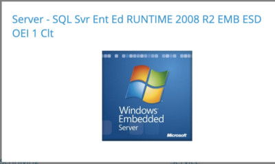 SQL Server Standard Edition Runtime 2008 EMD ESD OEI - 1Client