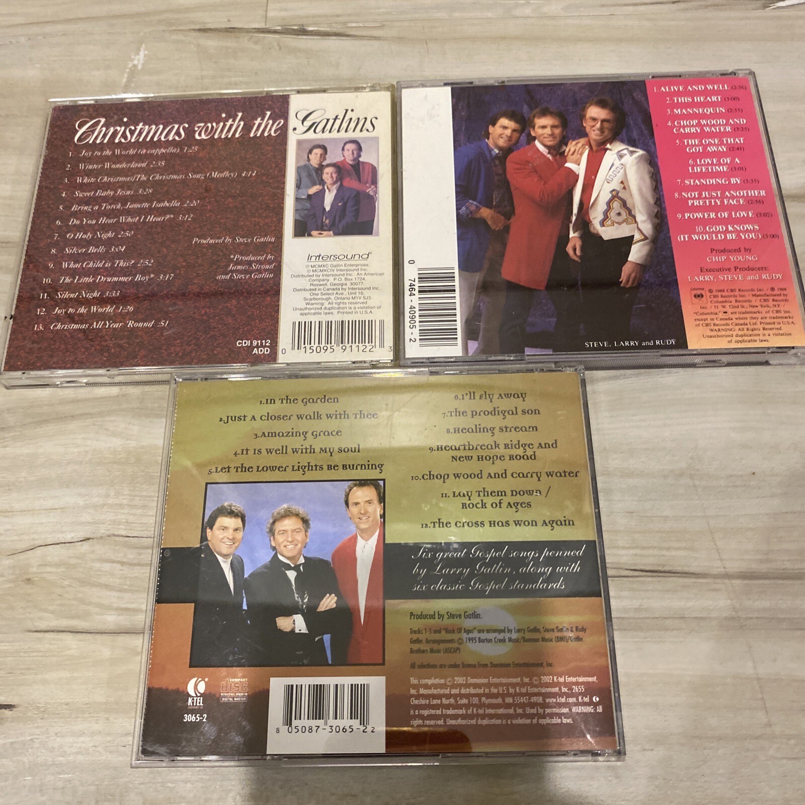 Gatlin Brothers 3 CD LOT Gospel Alive Well Living In The Land Of Dream