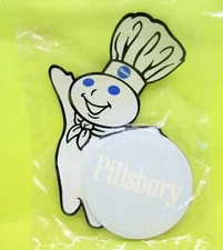 FS NIP PILLSBURY DOUGHBOY 6x5" FIGURAL FLAT MAGNET w NOTEPAD -Poppin' Fresh 1999