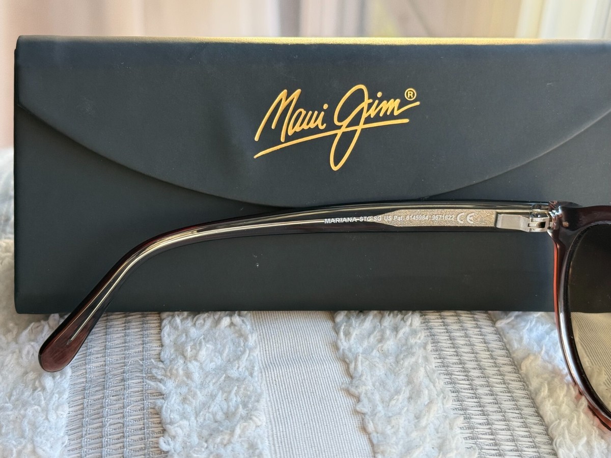 Maui Jim Mariana MJ 828-25E Brown Cat Eye Sunglasses Gray polarized Lenses 55mm Maui Jim Mariana MJ828-25E Women main image 3