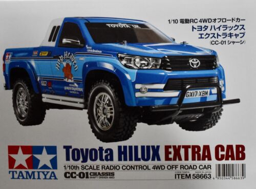 TAMIYA TOYOTA HILUX EXTRA CAB - ENSEMBLE DE CARROSSERIE avec matériel et châssis/carrosserie CC-01 MANUEL - Photo 1/10